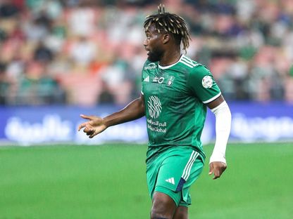 آلان سان ماكسيمان لاعب النادي الأهلي خلال مباراة الفتح - 2 مارس 2024 - X/@SPL