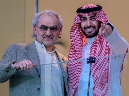 رجل الأعمال السعودي الوليد بن طلال والرئيس التنفيذي لشركة نادي الهلال الاستثمارية سلطان آل الشيخ - sultanalshiekh/x