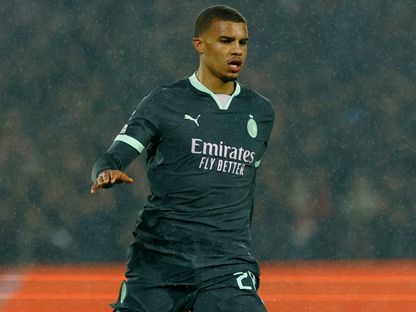 ماليك ثياو من مباراة ميلان وفينورد روتردام بدوري أبطال أوروبا - 12 فبراير 2025 - Reuters