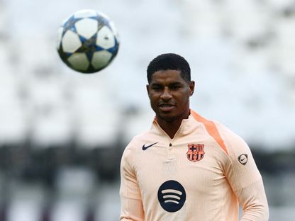 ماركوس راشفورد لاعب برشلونة عشية مواجهة نيوكاسل بدوري أبطال أوروبا - 17 سبتمبر 2025 - Reuters