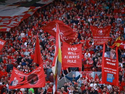 جمهور ليفربول خلال مواجهة توتنهام في الدوري الإنجليزي - 27 أبريل 2025 - Reuters