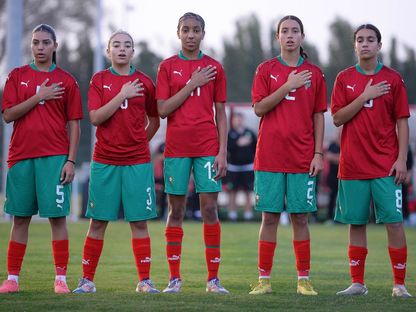 لاعبات منتخب المغرب تحت 17 عاماً قبل مواجهة التشيك الودية - 28 نوفمبر 2024 - X/@EnMaroc