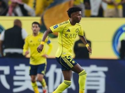 لاعب النصر راكان الغامدي - 24 ديسمبر 2025 - X@AlNassrFC