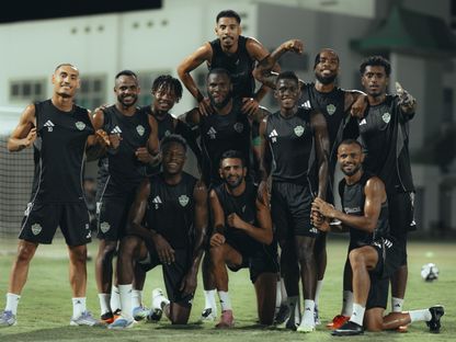 لاعبو الأهلي في الحصة التدريبية الأخيرة عشية مواجهة نيوم في افتتاح دوري روشن السعودي - 27 أغسطس 2025 - X/@ALAHLI_FC