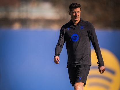 روبرت ليفاندوفسكي من تدريبات برشلونة - 11 فبراير 2026 - X/FCBarcelona_es