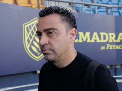 تشافي هيرنانديز في مباراة برشلونة وقادش 13-4-2024 - Reuters