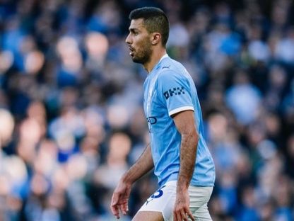 لاعب مانشستر سيتي رودري خلال مباراة أرسنال في الدوري الإنجليزي الممتاز - 19 أبريل 2026 - ْX@ManCity