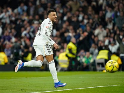 كيليان مبابي بعد تسجيله هدفاً لريال مدريد في مرمى ليفانتي - 17 يناير 2026 - REUTERS