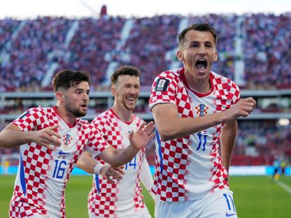 آنتي بوديمير يحتفل بهدفه في مباراة كرواتيا وبنما بكأس العالم - 24 يونيو 2026 - Reuters