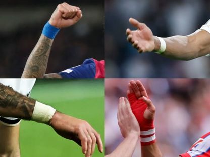 انتشار ظاهرة الضمادات الطبية بين لاعبي برشلونة - Marca/x
