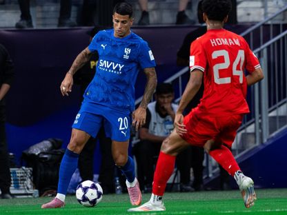 جواو كانسيلو لاعب الهلال في مباراة الدحيل القطري بدوري أبطال آسيا للنخبة - 14 أغسطس 2025 - X/@Alhilal_FC
