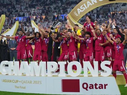 تتويج منتخب قطر بكأس آسيا 2023 - 10 فبراير 2024 - X/@QFA