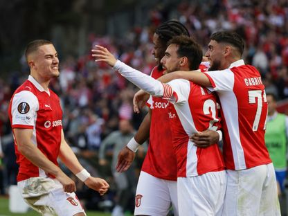 براغا يسحق فيرينتسفاروش المجري ويبلغ ربع نهائي الدوري الأوروبي