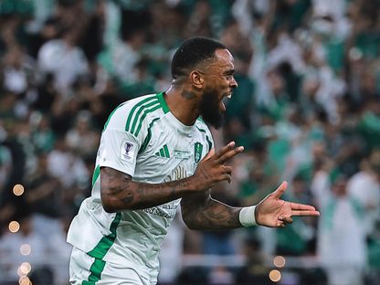 إيفان توني بعد تسجيله هدفاً للأهلي في مرمى الهلال بنصف نهائي دوري أبطال آسيا للنخبة - 29 أبريل 2025 - REUTERS