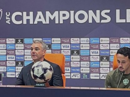 مدرب نادي الأهلي السعودي مارينو بوسيتش في المؤتمر الصحفي بعد مباراة الغرافة في دوري ابطال اسيا للنخبة - 26 أكتوبر 2026 - aawsat_spt/x