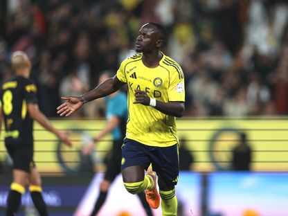 احتفال ساديو ماني لاعب النصر بتسجيل هدف في مرمى الاتحاد بكلاسيكو الدوري السعودي - 6 فبراير 2026 - X/@StatsSPL