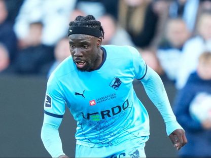 فلوريان دانو مهاجم مادي رايندرز الدنماركي - - Photo / Claus Fisker- Ritzau Scanpix