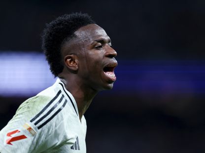 فينيسيوس جونيور خلال مباراة بين ريال مدريد وأتلتيك بلباو - 20 أبريل 2025 - Reuters