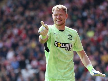 آرون رامسديل من مباراة ساوثهامبتون وفولهام بالدوري الإنجليزي الممتاز - 26 أبريل 2025 - Reuters