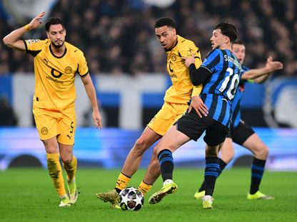 رامي بن سبعيني خلال مباراة أتالانتا وبوروسيا دورتموند بدوري أبطال أوروبا - 25 فبراير 2026 - Reuters