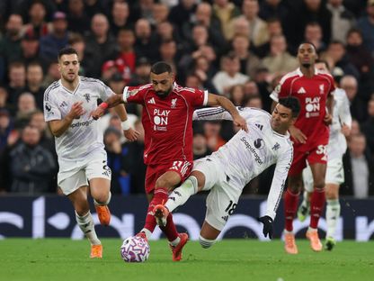 محمد صلاح لاعب ليفربول خلال مواجهة مانشستر يونايتد - 19 أكتوبر 2025 - Reuters