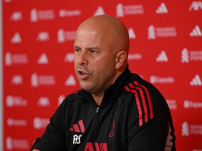 آرني سلوت مدرب ليفربول خلال مؤتمر صحفي قبل لقاء مانشستر سيتي - 5 فبراير 2026 - @LFC