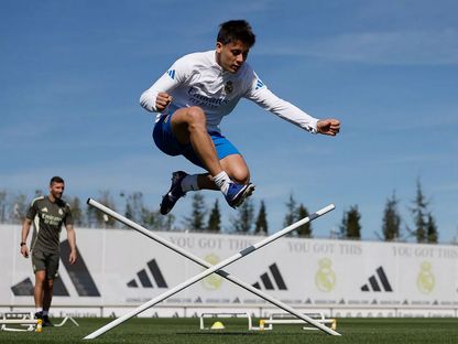 أردا غولر خلال تدريب لريال مدريد - 6 أبريل 2026 - realmadrid.com