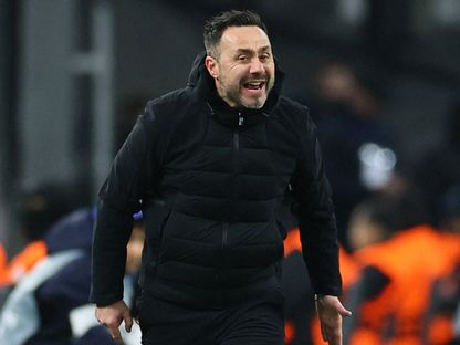 روبرتو دي زيربي خلال مباراة أولمبيك مارسيليا وليفربول بدوري أبطال أوروبا - 21 يناير 2026 - Reuters