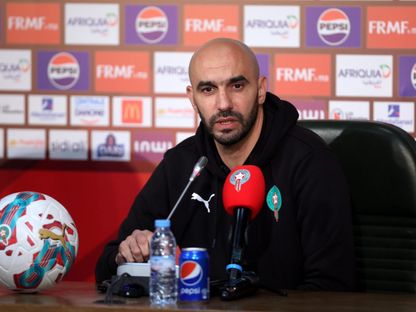 وليد الركراكي مدرب المغرب بعد الفوز على النيجر في تصفيات كأس العالم - 21 مارس 2025 - frmf.ma