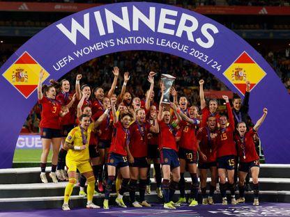 سيدات إسبانيا تتوجن بلقب دوري الأمم الأوروبية 2024 على حساب فرنسا 28-2-2024 - Reuters