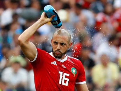 نور الدين أمرابط لاعب منتخب المغرب السابق - 20 يونيو 2018 - Reuters