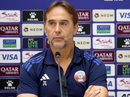 جوليان لوبيتيغي مدرب منتخب قطر - 7 أكتوبر 2025 - X/@QFA