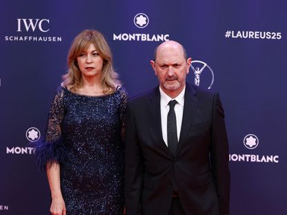 رئيس الاتحاد الإسباني لكرة القدم رافاييل لوزان قبل توزيع جوائز "لوريوس" للرياضة في مدريد - 21 أبريل 2025 - Reuters