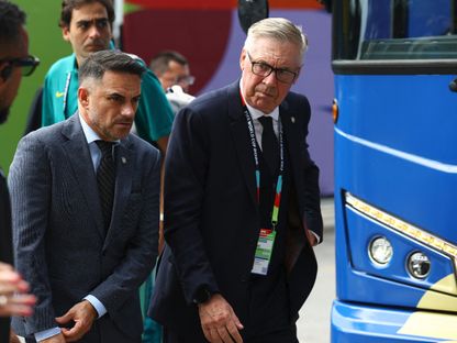 مدرب البرازيل كارلو أنشيلوتي قبل مباراة ضد اسكتلندا في كأس العالم - 24 يونيو 2026 - REUTERS