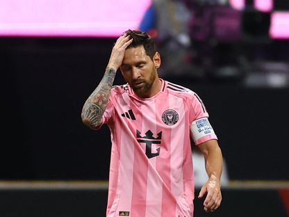ليونيل ميسي قائد إنتر ميامي خلال مواجهة باريس سان جيرمان في ثمن نهائي كأس العالم للأندية - 29 يونيو 2025 - Reuters