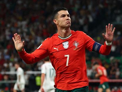 كريستيانو رونالدو من مباراة البرتغال والمجر بتصفيات أوروبا المؤهلة لكأس العالم - 14 أكتوبر 2025 - Reuters