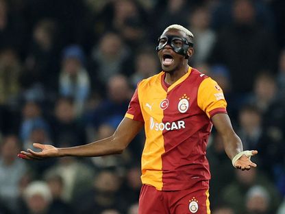 النيجيري فيكتور أوسيمين مهاجم غلطة سراي التركي - 28 يناير 2026 - REUTERS