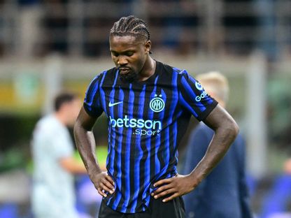 ماركوس تورام من مباراة إنتر ميلان وأودينيزي بالدوري الإيطالي - 21 أوت 2025 - Reuters