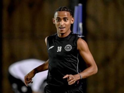 محمد حربوش لاعب نادي الشباب السعودي في تدريبات الفريق - AlShababSaudiFC/x