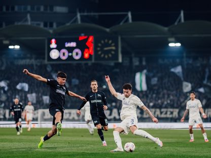 من مباراة نوتنغهام فورست و شتورم غراتس في الدوري الأوروبي - 6 نوفمبر 2025 - X/@NFFC