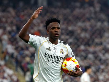 فينيسيوس لاعب ريال مدريد خلال مواجهة برشلونة في السوبر الإسباني - 11 يناير 2026 - Reuters