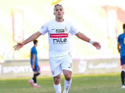 ناصر منسي مهاجم الزمالك يحتفل بهدفه في مرمى بلدية المحلة في كأس مصر - 28 ديسمبر 2025 - X/@ZSCOfficial