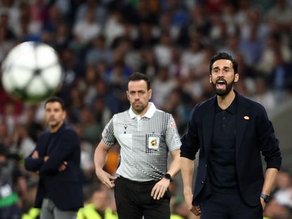 ألفارو أربيلوا مدرب ريال مدريد خلال مواجهة جيرونا في الدوري الإسباني - 10 أبريل 2026 - Reuters
