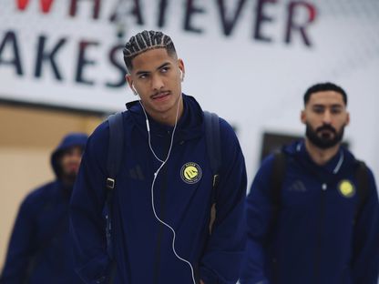 أنجيلو غابرييل قبل مباراة بين النصر والخليج بالدوري السعودي - 14 مارس 2026 - X/@AlNassrFC