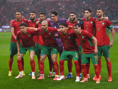 منتخب المغرب قبل مباراته ضد جزر القمر في كأس أمم إفريقيا - 21 ديسمبر 2025 - REUTERS