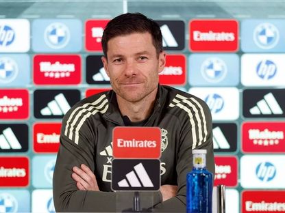 تشابي ألونسو مدرب ريال مدريد خلال المؤتمر الصحفي قبل مواجهة ريال بيتيس في الدوري الإسباني - 3 يناير 2026 - realmadrid.com