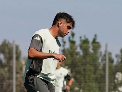 راؤول أسينسيو خلال تدريب لريال مدريد - 14 يونيو 2025 - realmadrid.com