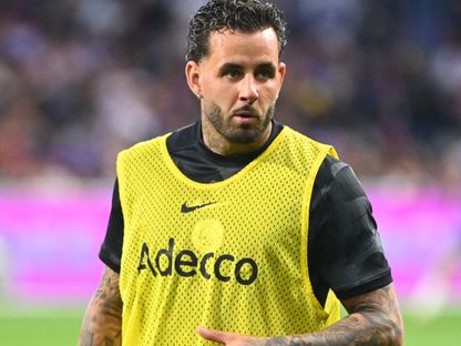 آرون دونوم لاعب تولوز خلال الإحماء قبل مباراة باريس سان جيرمان - 1 سبتمبر 2025 - REUTERS