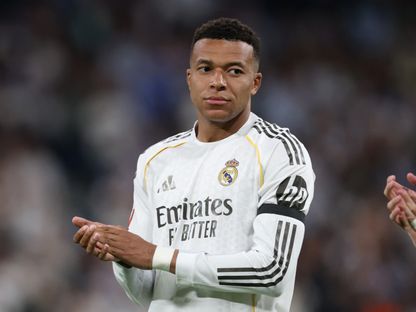 لاعب ريال مدريد كيليان مبابي قبل مباراة ديبورتيفو ألافيس في الدوري الإسباني - 21 أبريل 2026 - Reuters