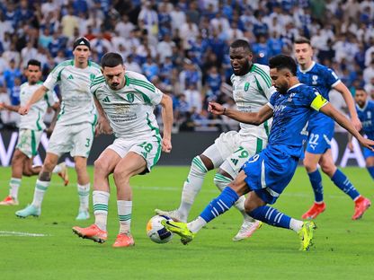 من مباراة الهلال والأهلي في نصف نهائي دوري أبطال آسيا للنخبة - 29 أبريل 2025 - Reuters